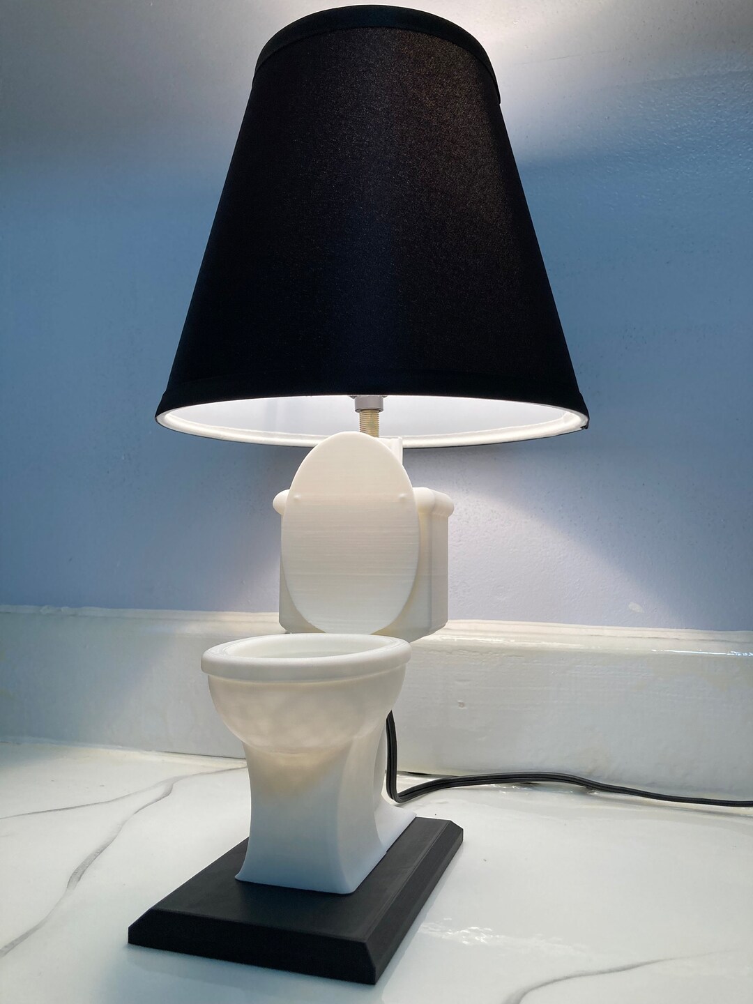 The Toilet Lamp 3d Printed Lamp / Organizer - Etsy