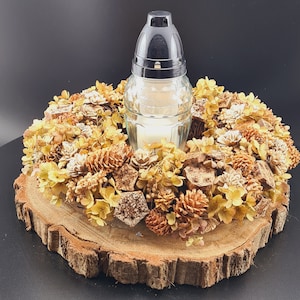 Grave wreath grave gift autumn wreath dried flowers autumn decoration flowers wreath natural dried flowers grave jewelry nature