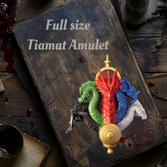 Tiamat Pendant Necklace: DND Dragon Queen Cosplay Jewelry