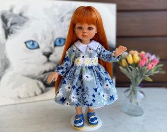 Adorable flower dress for Paola Reina Las Amigas 13 inch 32-33 cm BJD 1/6