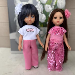 Outfit, pants, blouse, hat for Paola Reina Las Amigas 13 inch 32-33 cm BJD 1/6