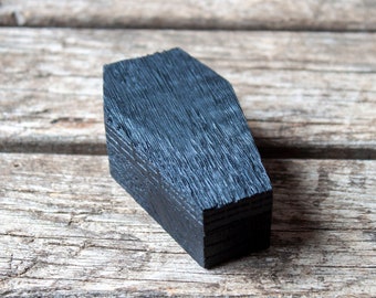 Custom Burnt Wood Coffin Ring Box: Gothic Wedding Decor