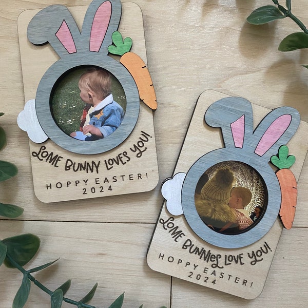 Easter Photo Gift, Some Bunny Loves You Easter Gift, Cute Fridge Magnet, Photo Frame, Easter Basket Gift, Easter Bunny Ideas, Picture Frame