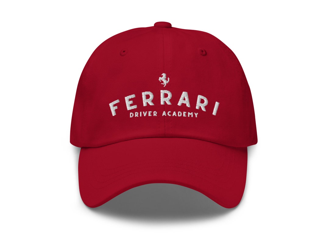 Ferrari Driver Academy Dad Hat Ferrari Ferrari Hat Racing Etsy
