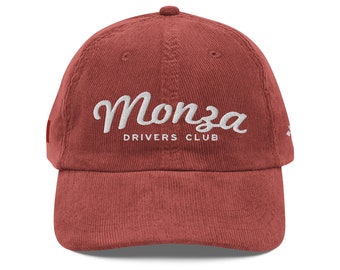 Casquette Monza Drivers Club en velours côtelé, casquette Monza, Grand Prix d'Italie