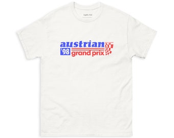 Gran Premio de Austria 1998 Camiseta vintage, Camisa de Gran Premio, Camisa de carreras, Camisa de coche de carreras, Regalo para entusiastas de los coches, Coche de carreras, Austria