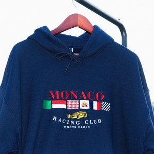 Monaco Racing Club Monte Carlo Hoodie, Monaco Sweatshirt, Monaco Hoodie ...