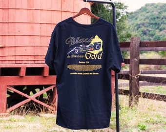 Lotus 79 Black es la nueva camiseta dorada, camisa de gran premio, camisa de carreras, camisa de coche, camisa de coche de carreras, ropa de automovilismo