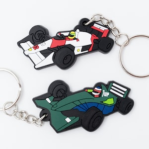 Classic F1 Cars Keychains (2 pack), Formula 1, F1, Mclaren, race car, racing keychain, motorsports car gift