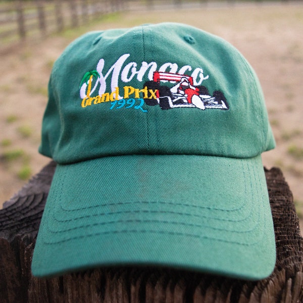 Monaco Grand Prix 1992 Dad Hat, Monaco Hat, Racing Hat, Race Car Hat, Motorsport Apparel