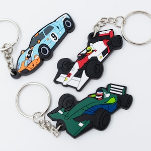 Vintage Race Car Keychains (3 pack), Mclaren, Ford, Formula 1, F1 keychains, motorsport, race car keychain