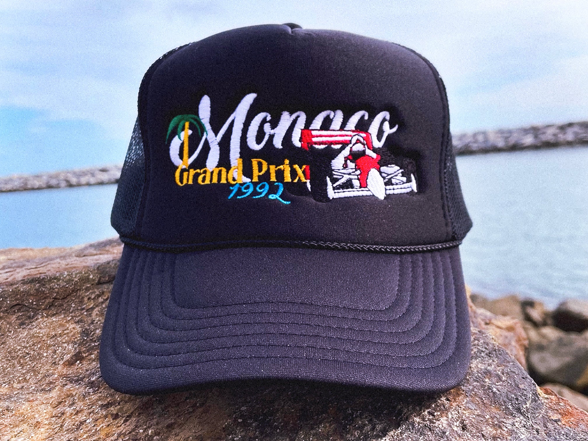 Monaco Grand Prix 1992 Trucker Hat, Monaco Hat, Racing Trucker Hat, Race Car Trucker Hat, Vintage Hat, Racing Hat, Motorsport Apparel