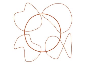 Motivo a punzone “Flow A” – Design dalle linee organiche • Moderno e meditativo • Download PDF