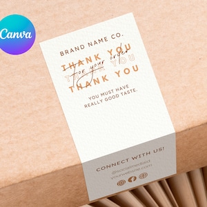 Mailer Box Label Template Canva | Order packaging Seal sticker | Editable, Printable Parcel Sticker | Shipping Seal Design | Custom gift