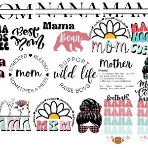 Pacchetto SVG/PNG per la festa della mamma