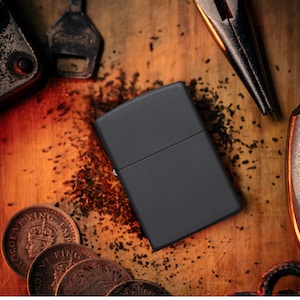 Anniversary Gift, Personalized Matte Black Engraved Lighter  Best Gift Ideas for Anniversary, Gift for Couple, Engraved Gift for Husband