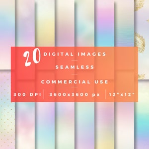 Pacote sem costura de algodão doce, gráfico png de algodão doce, uso comercial, papel digital de algodão doce, texturas pastel de arco-íris sem costura