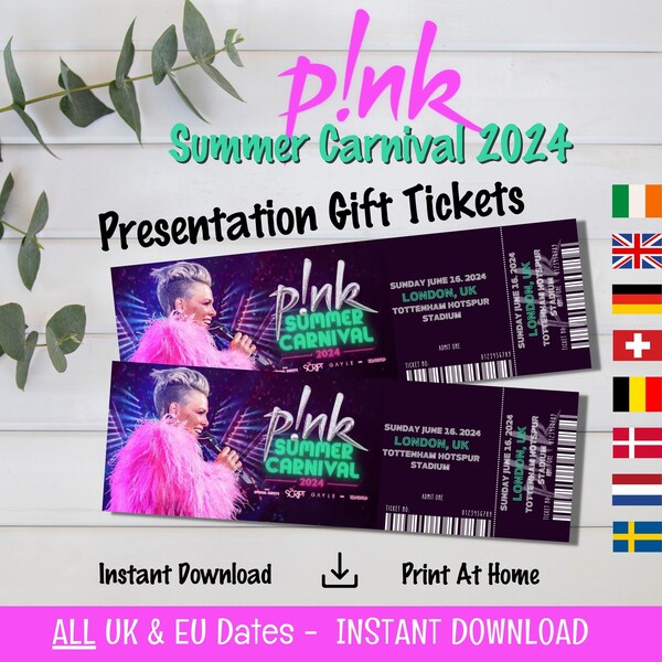 Pink Carnival Tour 2024 Etsy UK
