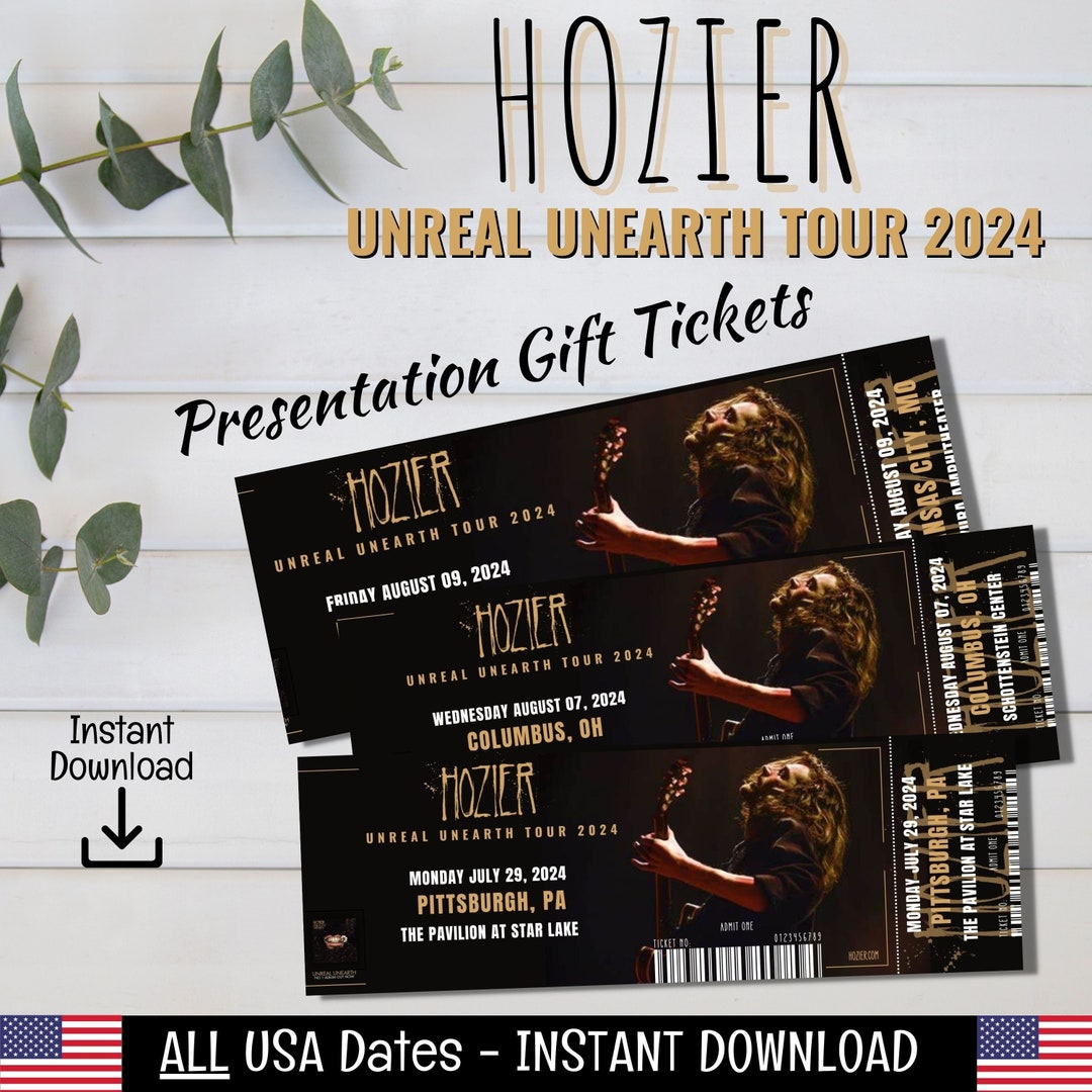 Hozier Unreal Unearth Concert Tour 2024 All USA Dates, Presentation