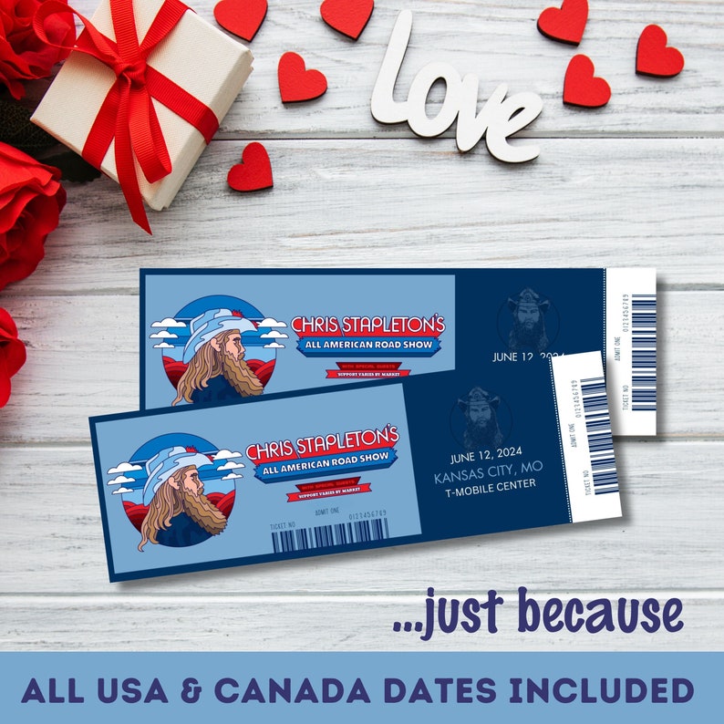 Chris Stapleton All American Road Show USA Tour 2025 Etsy Canada