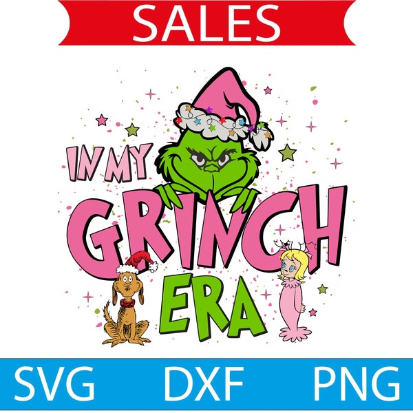 In My Grinc Era Sublimation Png, Christmas png, Retro Christmas png, Holiday sublimation, Christmas Sublimation, Merry christmas png, retro