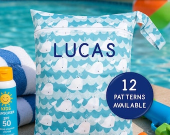 Personalized Wet Dry Bag, Daycare Bag, Swim Bag, Gym Bag, Diaper Bag, Wet Bag
