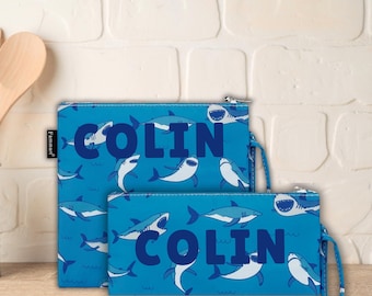 Personalized Reusable Snack & Sandwich Bag Set: Eco-Friendly Lunch Solution