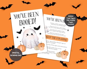 You&#39;ve Been Booed Printable, Youve Been Booed Kit, Neighborhood Tradition, Halloween Boo Kit, We&#39;ve Been Booed, Booed Sign, Instant Download
