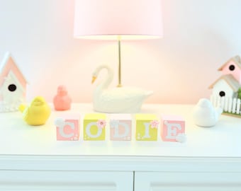 Personalisierte Holz Namen Block: Benutzerdefinierte Kinderzimmer Dekor, Baby Andenken