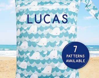 Personalized Wet Dry Bag, Daycare Bag, Swim Bag, Gym Bag, Diaper Bag