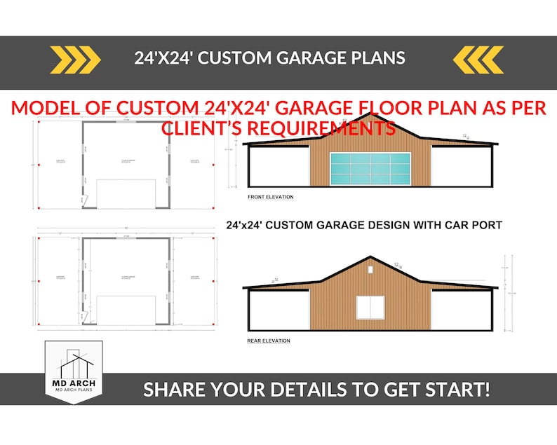Detailed custom 2 bedroom house floor plan blueprint with loft option, architectural home design drawing and professional floor plan service.