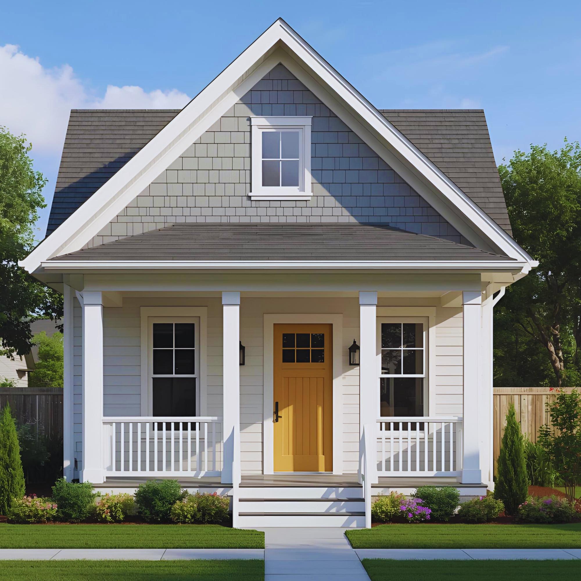Custom Cabin Plans With Loft & Small House Architectural Home Drawing ...