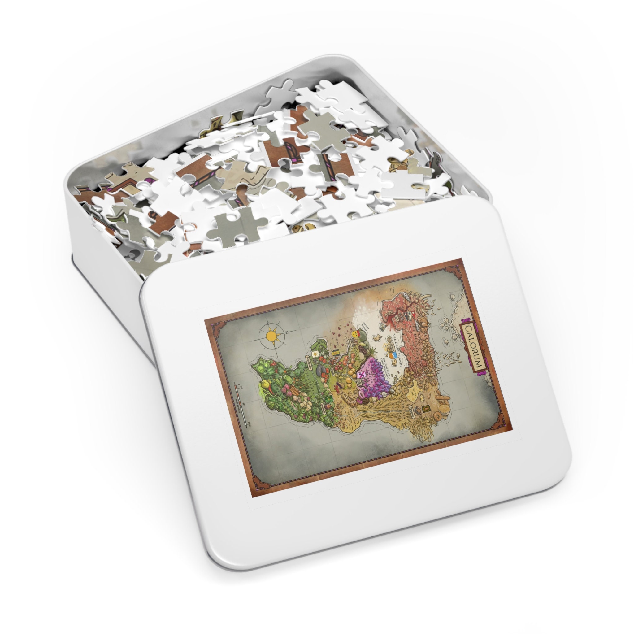 Calorum Map Dimension 20 Crown of Candy Jigsaw Puzzle 30 Etsy Australia