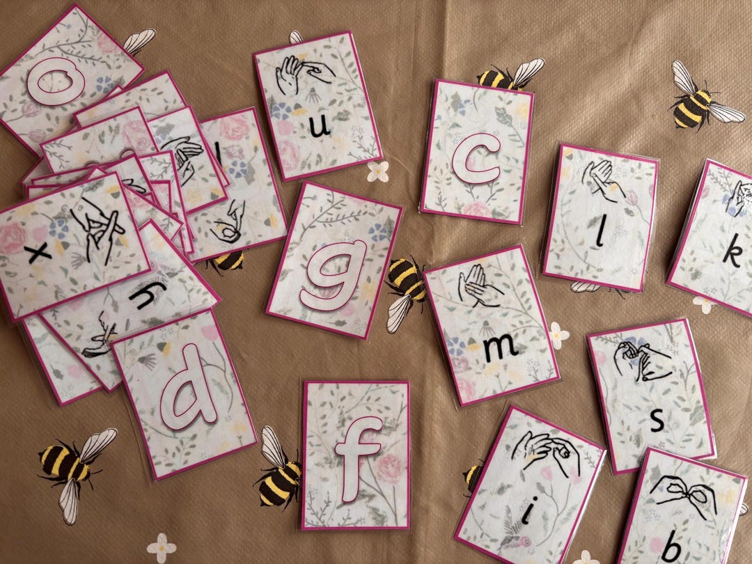 Makaton Alphabet Flashcards - Etsy Israel