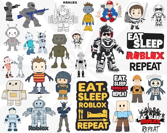 Roblox svg Bundle, Roblox PNG, Roblox Boy Clipart, Gaming Vector, Roblox Character Decal, Roblox Cut Files, Roblox Silhouette.