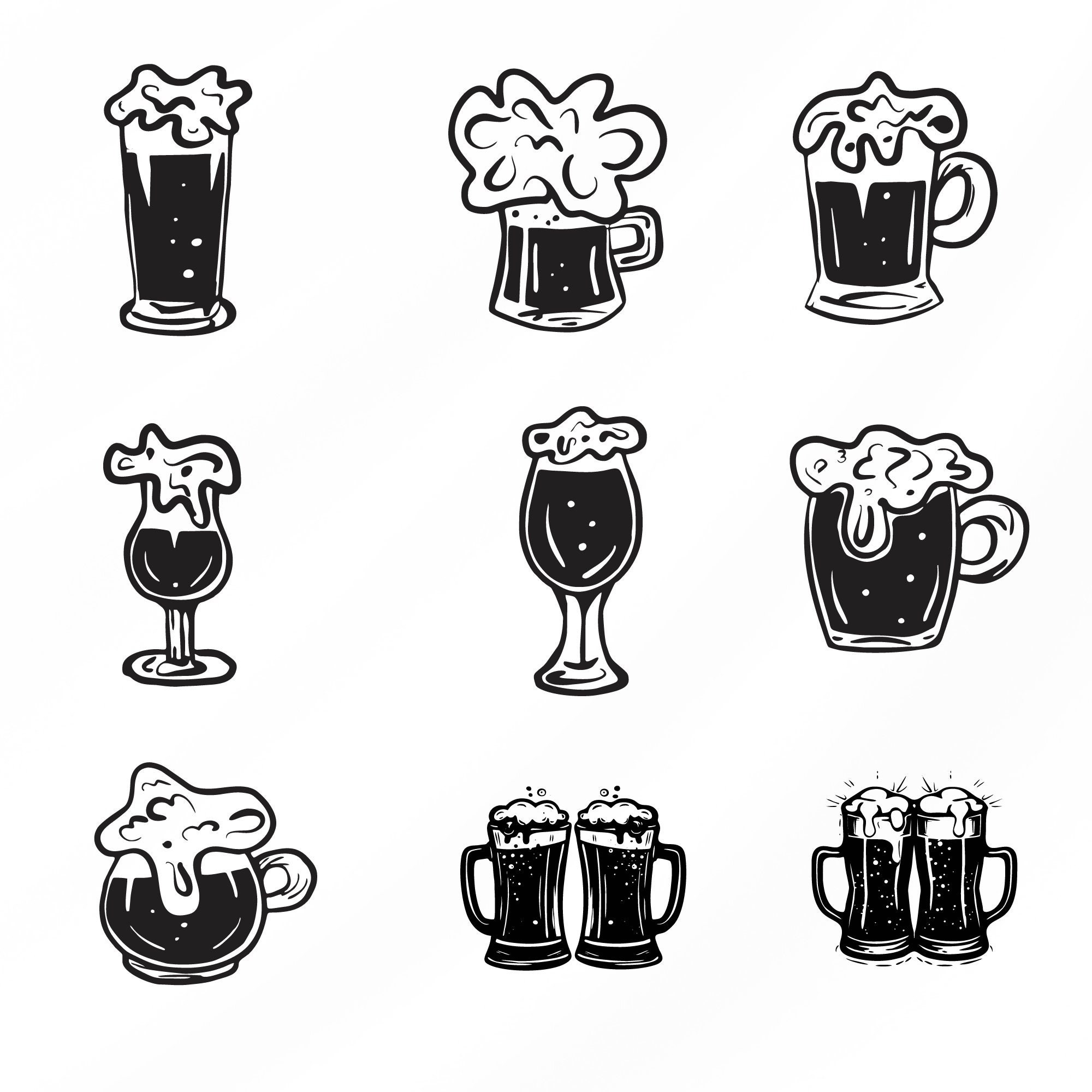 Beer Svg Bundle, Beer Clipart for Cricut, Beer Quotes Silhouette, Beer ...