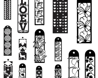 Bookmark Svg Bundle, Bookmark Clipart For Cricut, Bookmark Silhouette, Bookmark Vector, Bookmark Designs, Bookmark Cut Files.