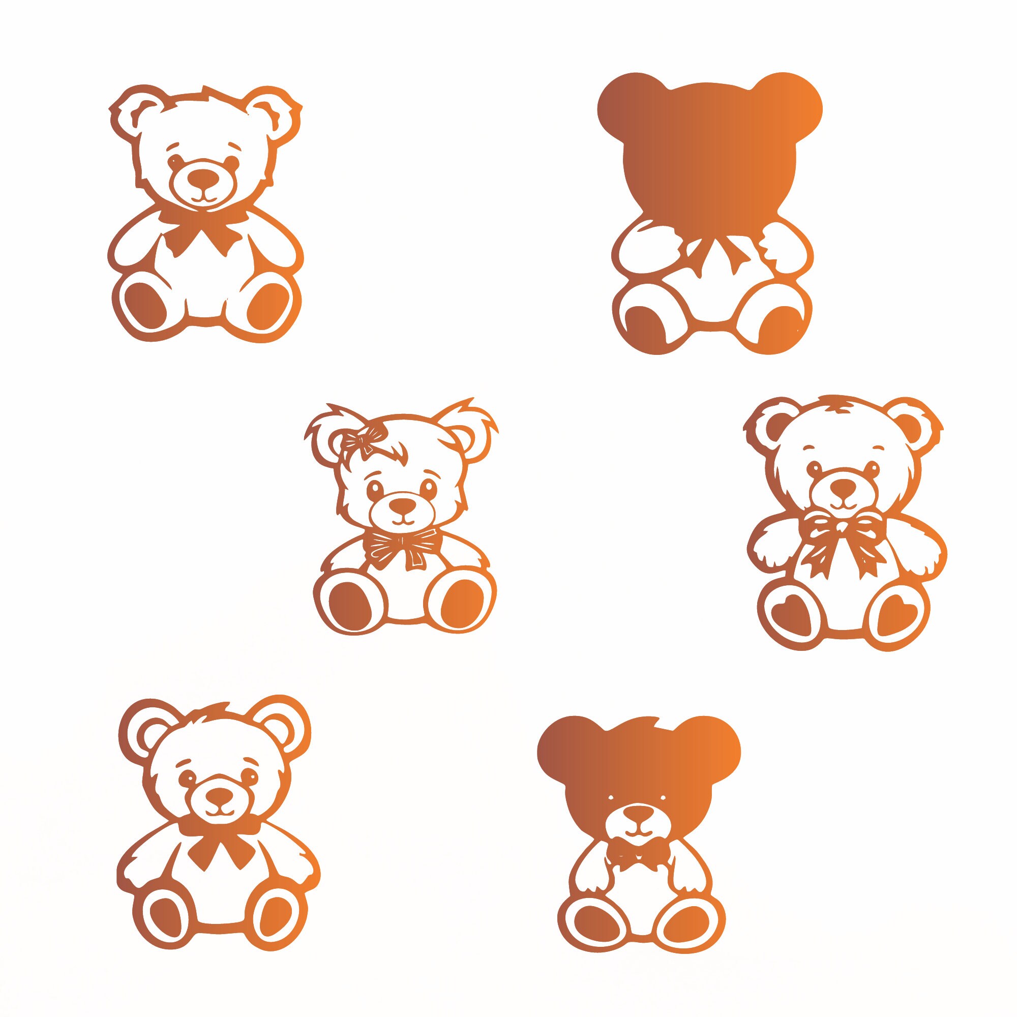 Bear Svg Bundle, Grizzly Bear Clipart for Cricut, Bear Face Silhouette ...