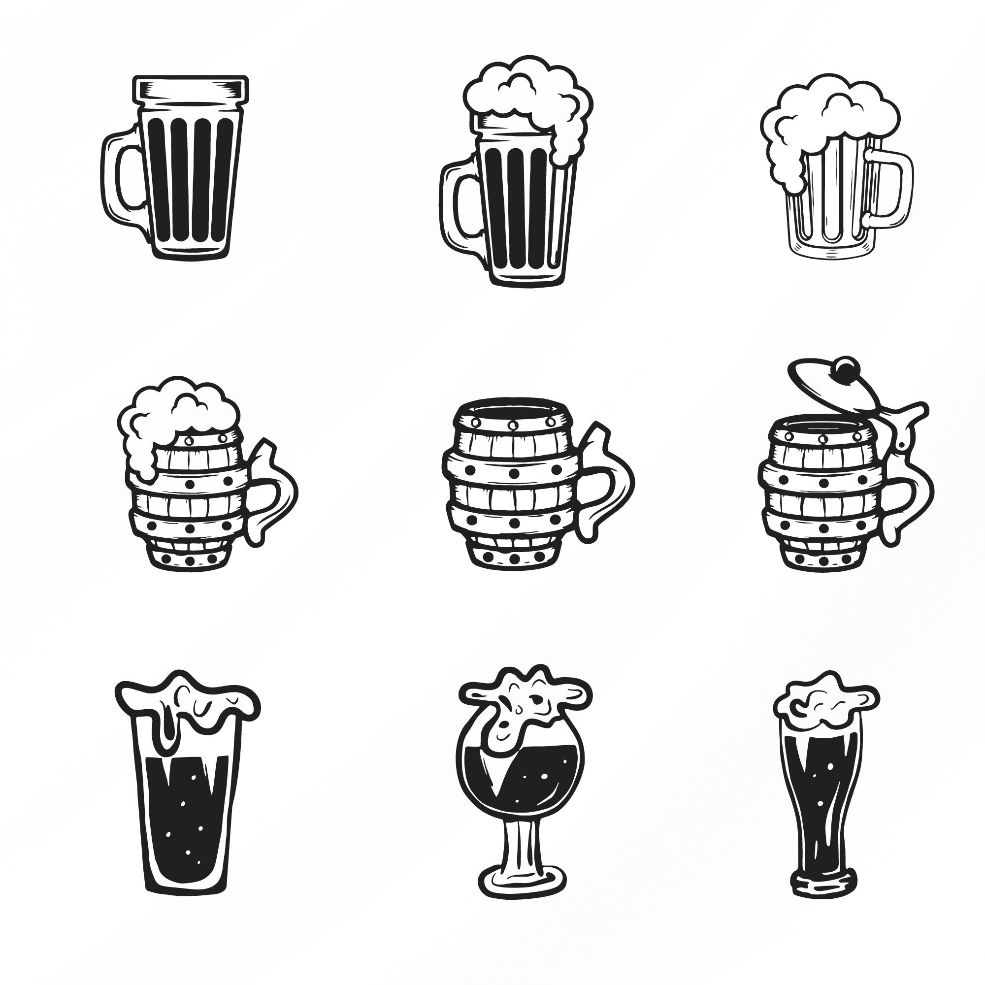 Beer Svg Bundle, Beer Clipart for Cricut, Beer Quotes Silhouette, Beer ...