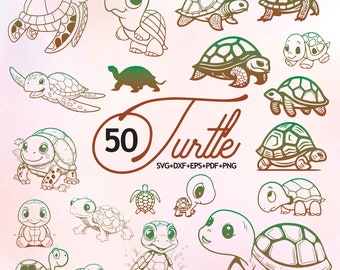 Schildkröten-Svg-Bundle, Meeresschildkröte Clipart für Cricut, Schildkröten-Silhouette, Schildkröten-Schnitt-Dateien, Schildkröten-Vkt., Schildkröten-Abziehbild.