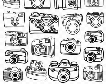 Camera SVG Bundle, Camera Clipart, Camera PNG Bundle, Camera SVG Cut Files for Cricut, Camera Silhouette, Photography Svg, Videocamera Svg
