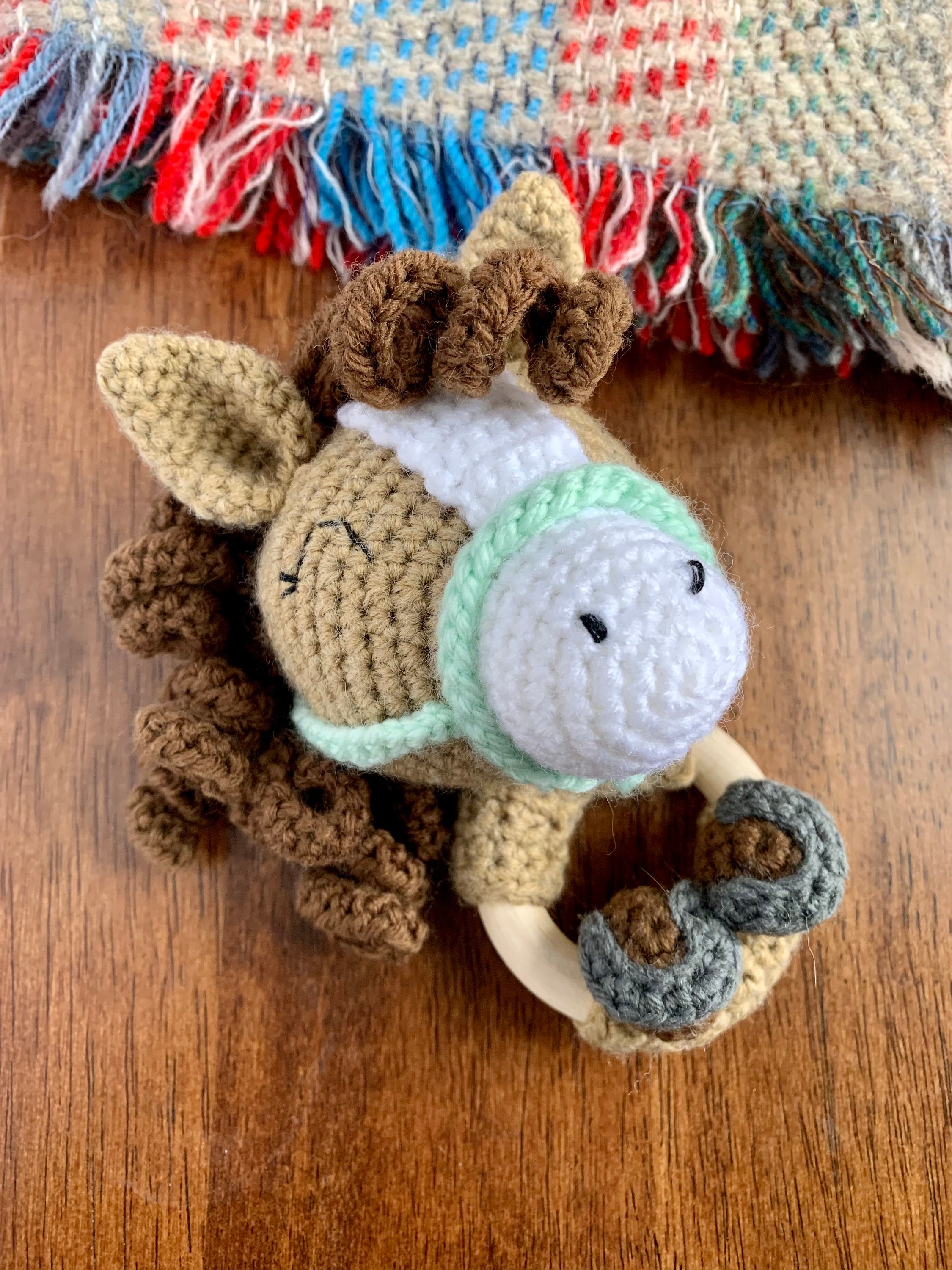 Horse Baby Rattle, Crochet Etsy