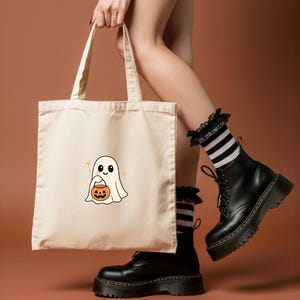 Cute Halloween Ghost Bundle, 20 Kawaii Ghost Clipart, SVG PNG EPS, Pastel Spooky Cartoon Graphics and Stickers, Commercial Use image 6