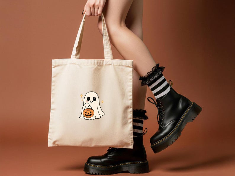 Cute Halloween Ghost Bundle, 20 Kawaii Ghost Clipart, SVG PNG EPS, Pastel Spooky Cartoon Graphics and Stickers, Commercial Use image 6