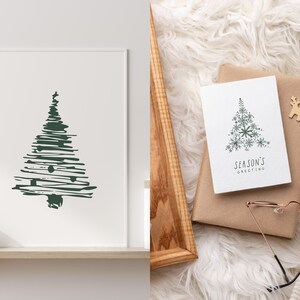 Christmas Tree Clipart Bundle, 70 Christmas Trees, SVG PNG EPS, Vintage Holiday Tree Illustrations, Xmas Tree Clip Art, Commercial Use image 5