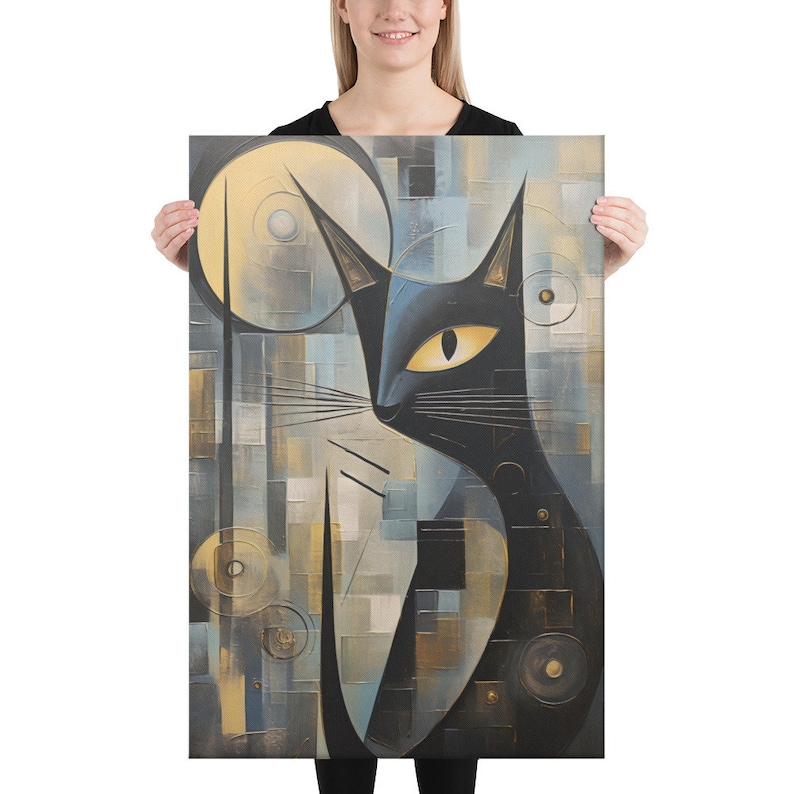 Abstract Black Cat Canvas Print Geometric Moon Art Etsy abstract-black-cat-canvas-print-geometric-moon-art-etsy