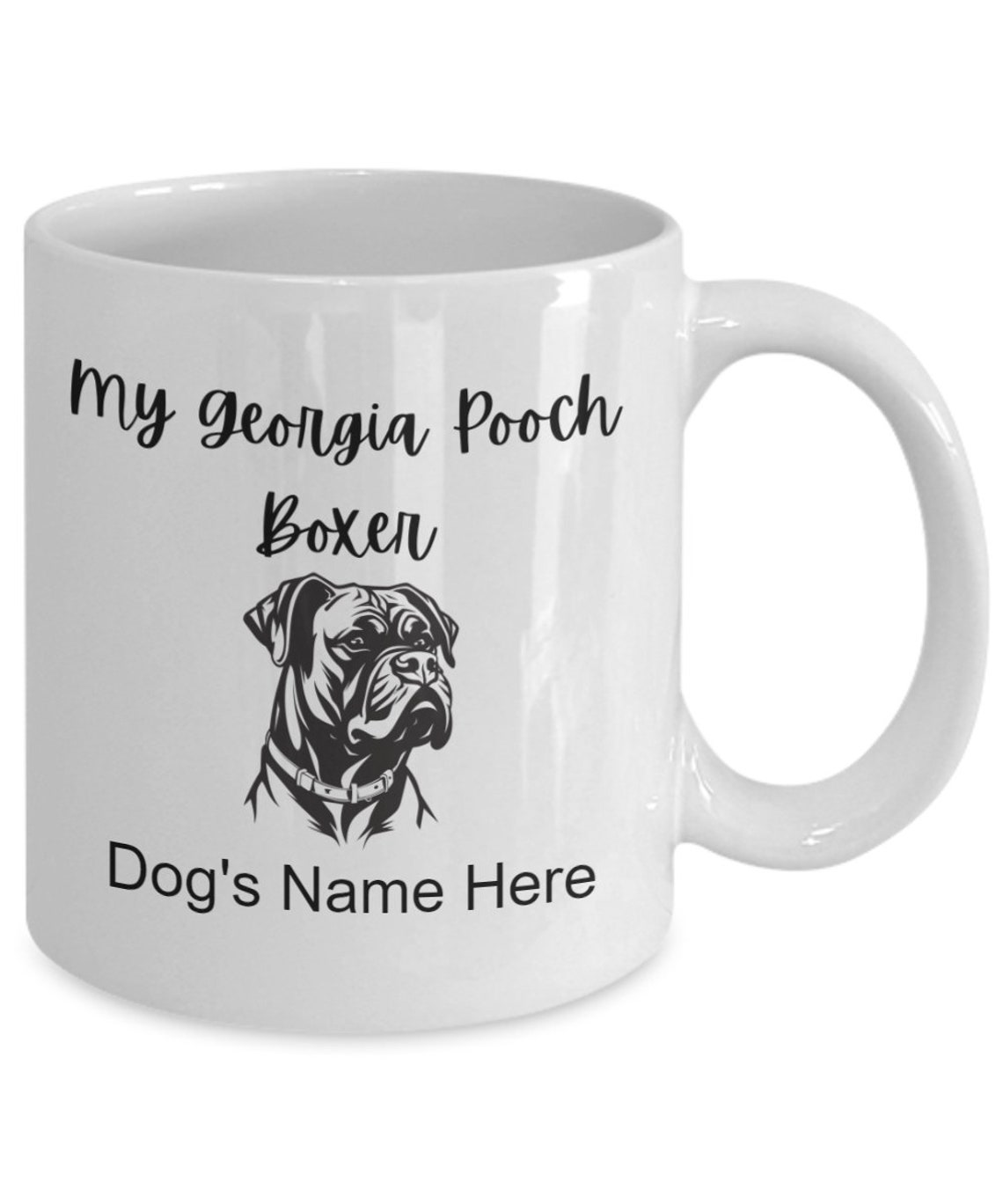 Personalized Dog Gift for Boxer Owners, My Peach or Pooch Mug for Boxers, Boxer Dog Mug