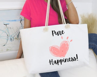 Mommy Gift Weekender Bag, New Mommy Gift, New Mom Tote Bag, Pure Happiness Tote Bag, See Matching Baby Gifts