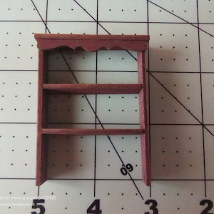 1:24 Dollhouse Miniature Elegant Bookcase. Furniture is kit furniture with my own design twist! Handcrafted.