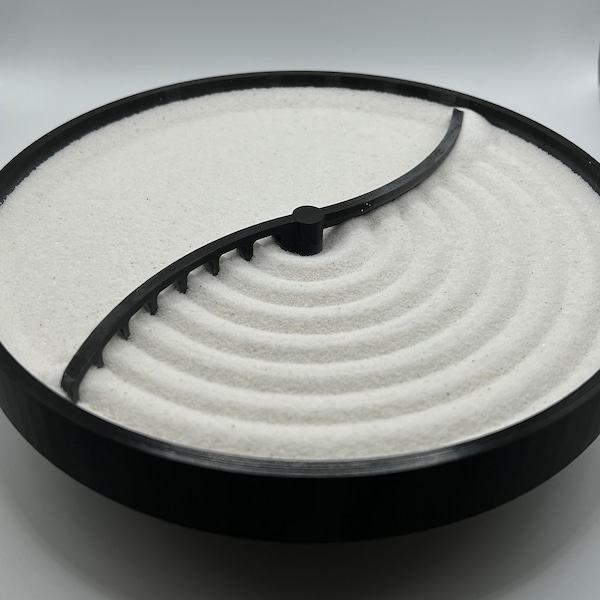 Motorized Zen Garden - Automatic Zen Garden Sand Bowl - Kinetic Art